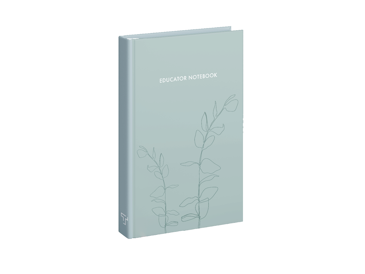 Botanical Serenity - Soft Back Book Educator Notebook