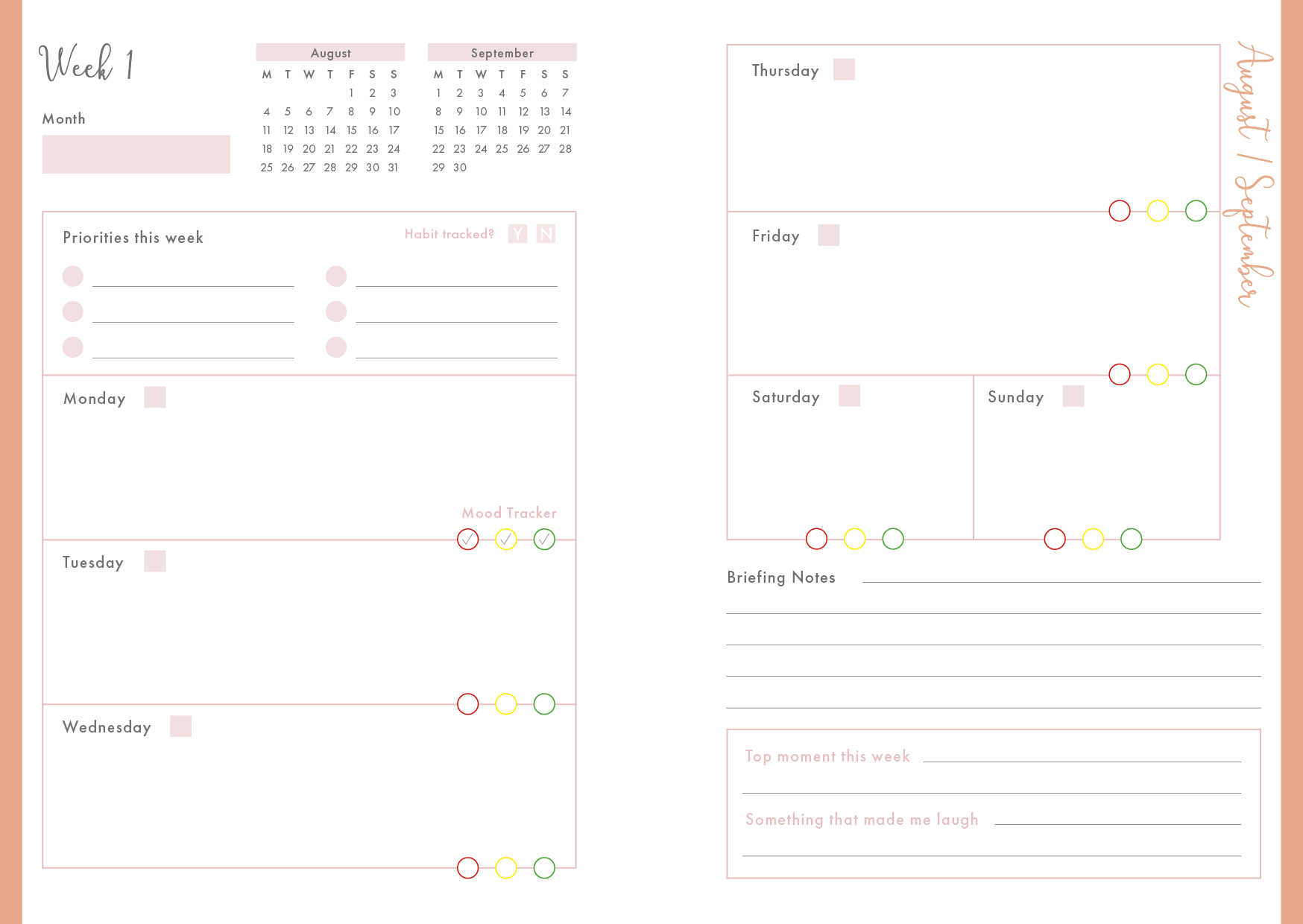 Feminine Elegance - Book Teaching Assistant Planner