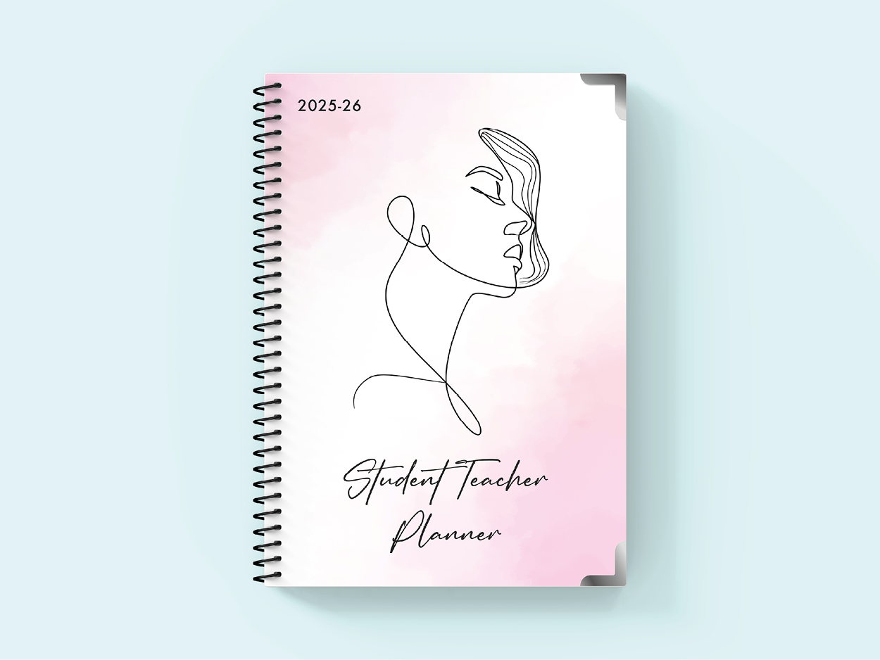 Feminine Elegance - Spiral Student Teacher Planner