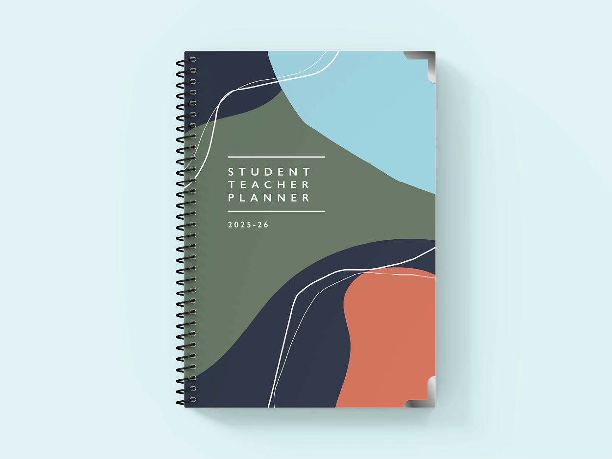 Green Tide - Spiral Student Teacher Planner