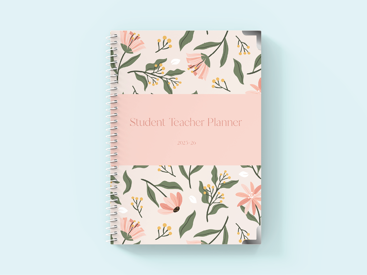 Posy Pink - Spiral Student Teacher Planner