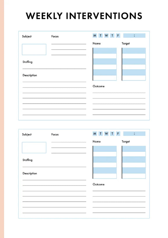 Blue Summit - Teacher Planner